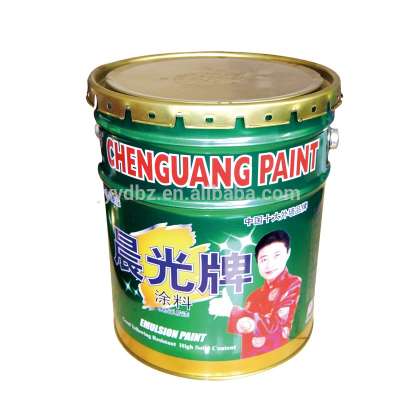 Painting buckets 18L Flower Lid Round Tin Barrels For Paint