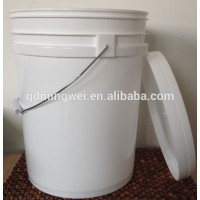 plastic pail with cover and handle for 5 gallon paint platic bucket