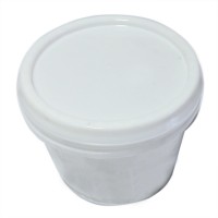 Round Clear Plastic Buckets with Lids